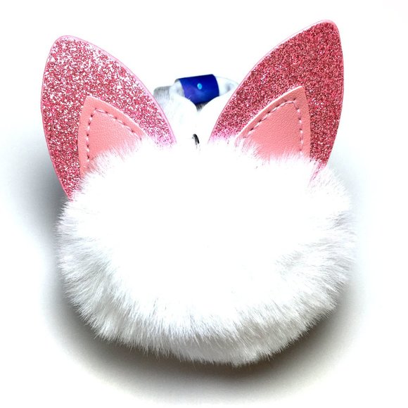 *3/$15* Fun Pom Pom with Sparkly Cat Ears Clip - Picture 2 of 4